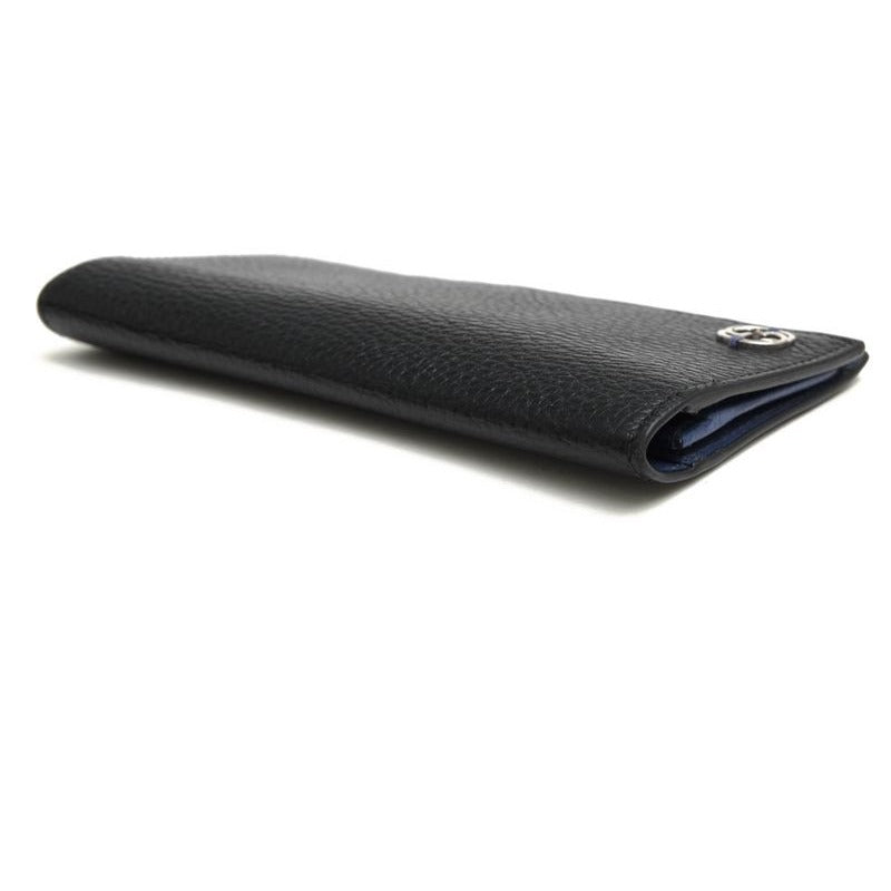Gucci Long Wallet Men Leather Black Cao2 N 1040 Interlocking — view 4