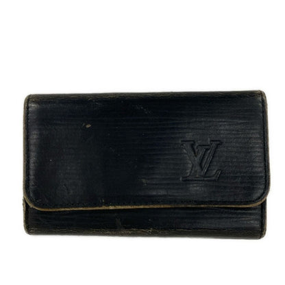 Louis Vuitton Key Case Epi Multicles 4 Noir Leather Key Holder