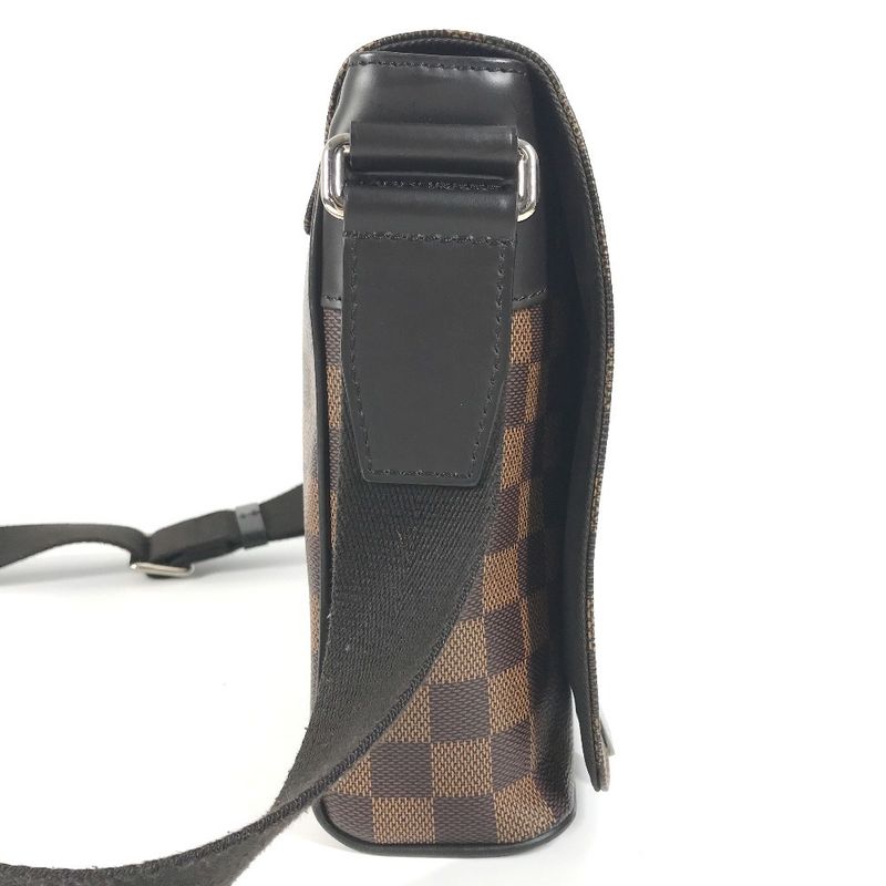 Louis Vuitton Shoulder Bag District NM PM N41031 Damier Canvas Ebène Brown