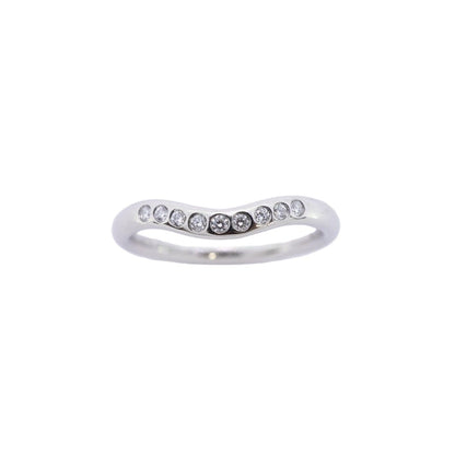 Tiffany & Co Ring T Cube Band Platinum Diamond — view 2