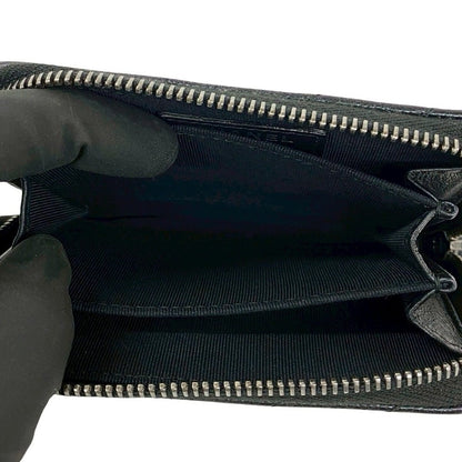 Chanel With CC Logo Chew Blanc Caviar Leather Coin Purse Black — view 8