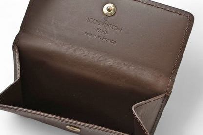 Louis Vuitton Coin Case Card Case Louis Vuitton Mini Wallet Ludlow Epi Mocha