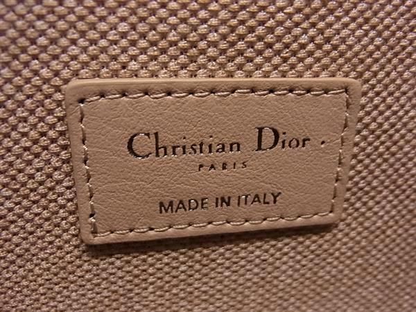 Christian Dior Christian Dior Canvas Handbag Vanity Bag Makeup Pouch Pink