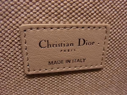 Christian Dior Christian Dior Canvas Handbag Vanity Bag Makeup Pouch Pink