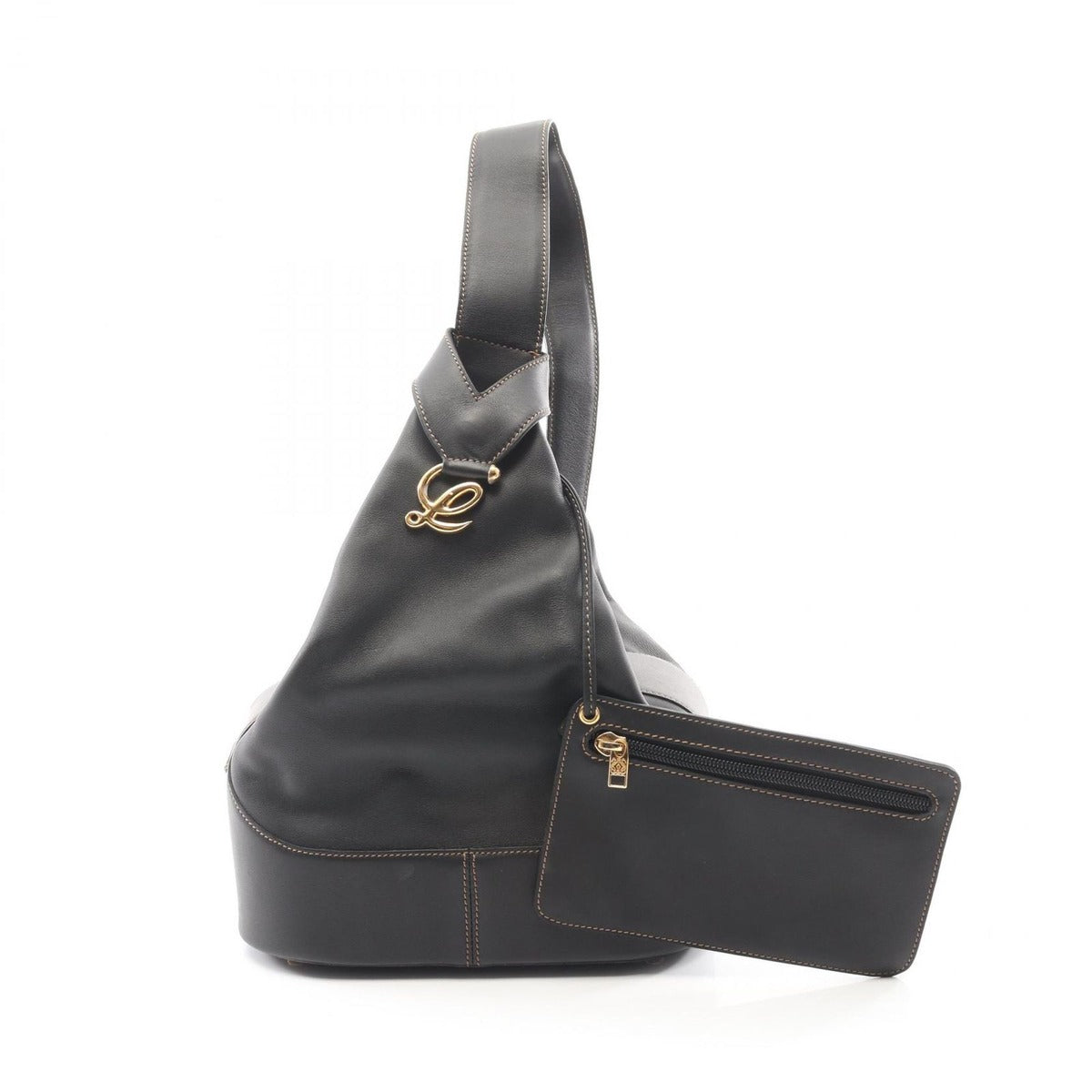Loewe Shoulder Bag Anton Black Leather