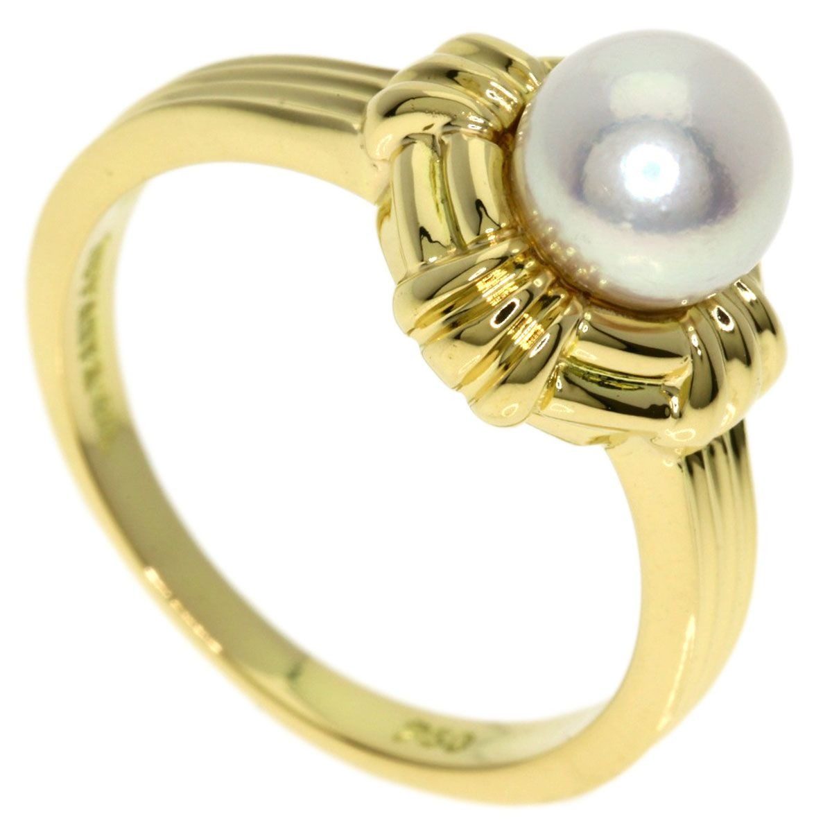 Tiffany & Co Pearl Ring 18k Yellow Gold