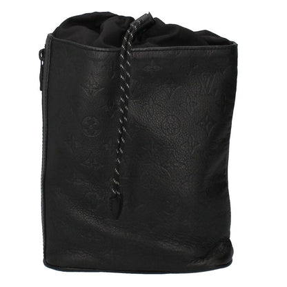 Louis Vuitton Chalk Su Ring Bag M44633 Monogram Shadow Women's Body Bag Noir