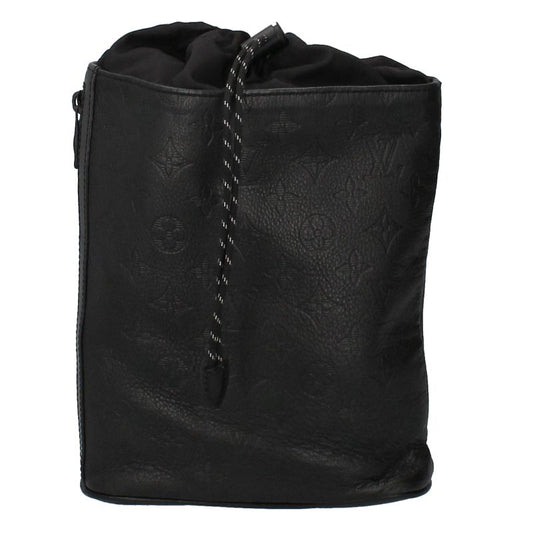 Louis Vuitton Chalk Su Ring Bag M44633 Monogram Shadow Women's Body Bag Noir