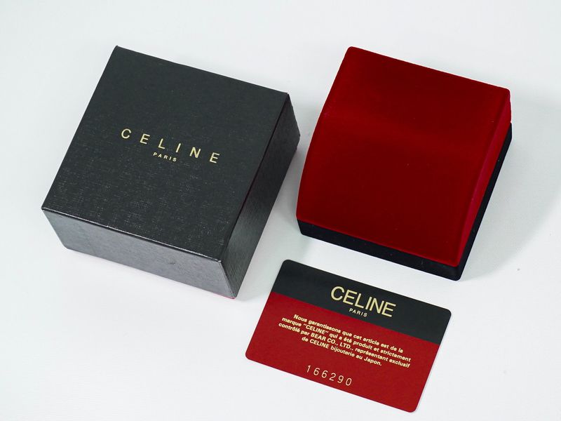 Authentic Celine Diamond 0.30ct 750 YG Ring Size 11 Yellow Gold Accessories