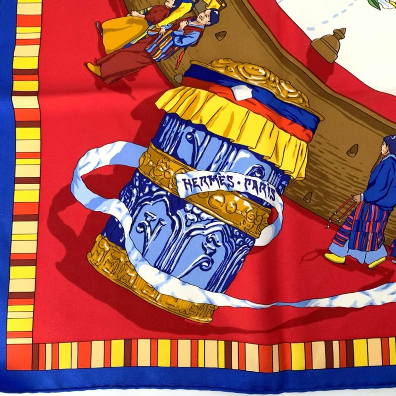 Hermes Carre 90 Prieres AU VENT Prayer In The Wind Scarf