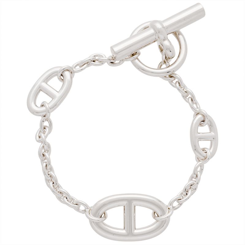 Hermes Chaine D'ancre Farandole ST Bracelet Sv925 254g 155cm (610in)