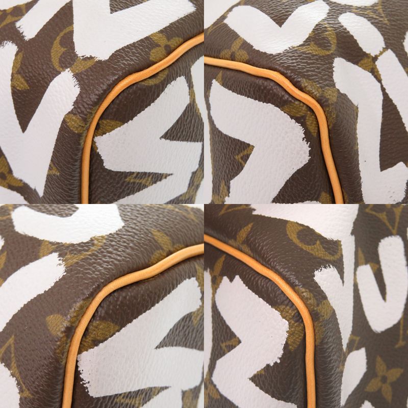 Louis Vuitton Keepall 50 Monogram Graffiti White M92197 Boston Bag LV 1608