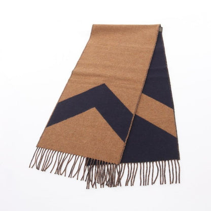 Hermes Muffler Kazak Chevron Blue Series Other Scarf