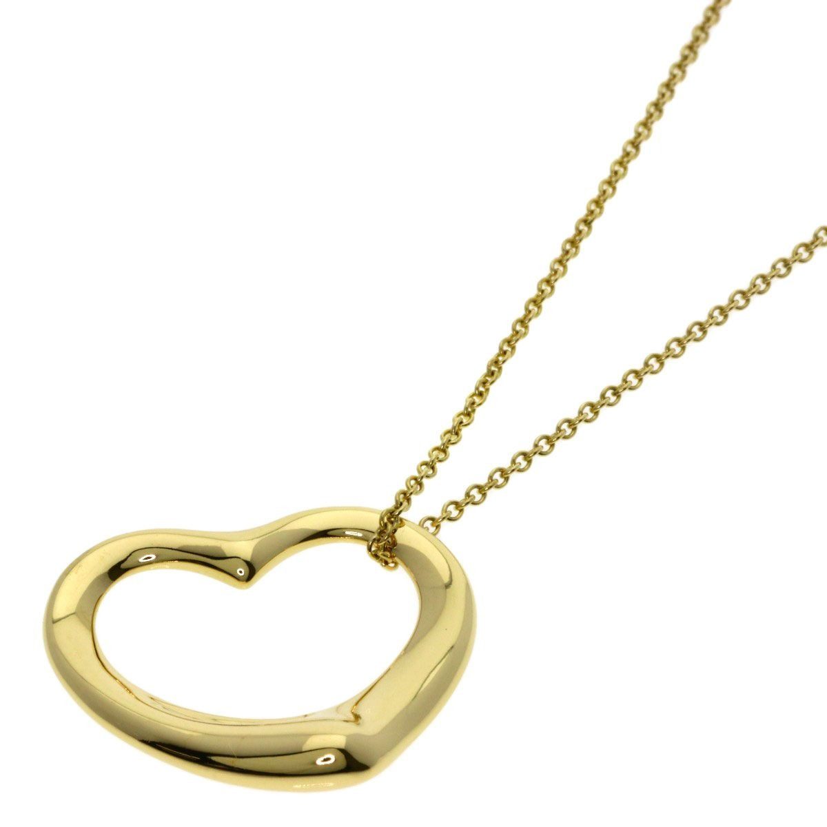 Tiffany & Co Open Heart Necklace 18k Yellow Gold