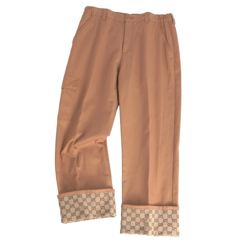 Gucci Pants Long GG Pattern Cotton Bottoms Men
