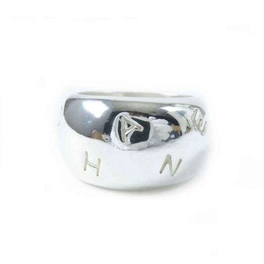 CHANEL Logo Ring / Ring Ag925 Silver No.13 With Storage Bag Weight 15.1g Ladies