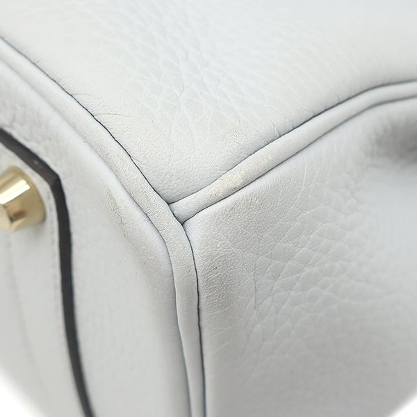 Hermes Handbag Birkin 35 Togo Blue Pale Gold Hardware Light Blue C Engraved