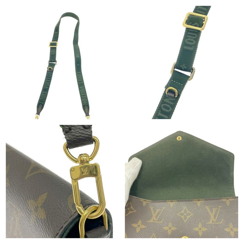 Louis Vuitton M80091 Monogram PVC Muerte Pochette Felicie Brown 462474 Shoulder