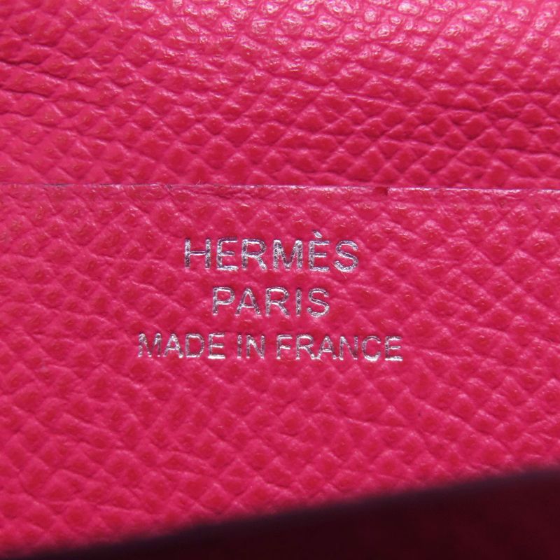 Hermes Bearn Souffle Silver Hardware Long Wallet With Coin Purse Epson Women