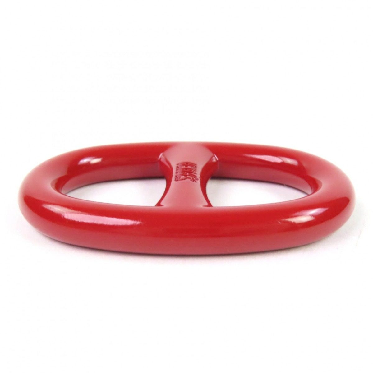 Hermes Metal Logo Chaine D'ancre Scarf Ring Red — view 4