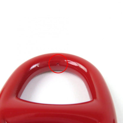 Hermes Metal Logo Chaine D'ancre Scarf Ring Red — view 7