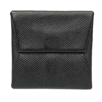 Hermes Bastia Coin Case Porte Monnaie Leather Black