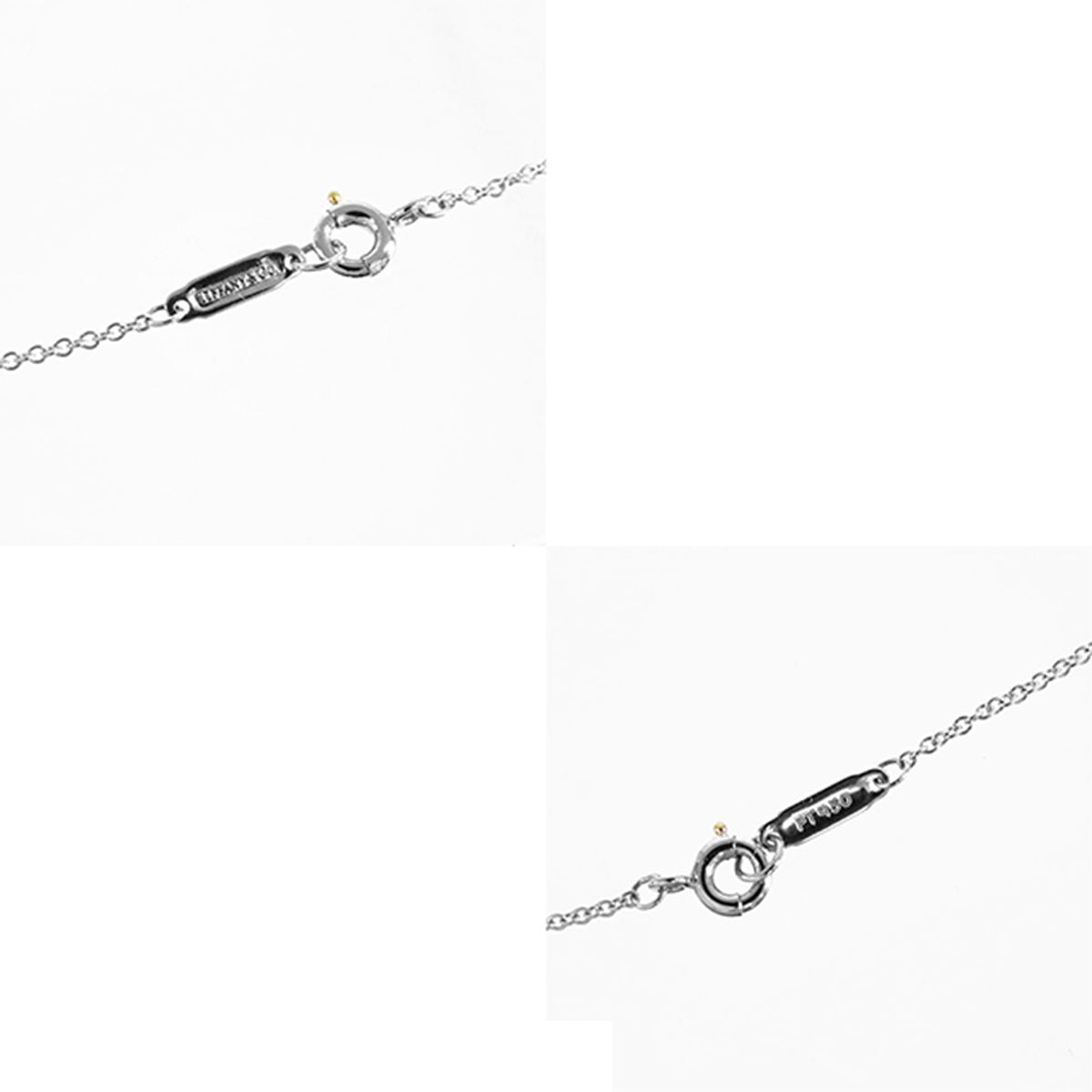 Tiffany & Co Swing Drop Diamond Pendant Platinum Necklace — view 6