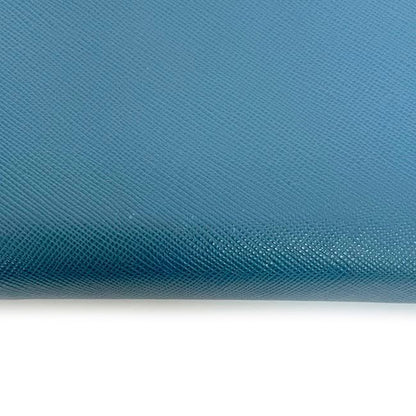 Prada Round Zipper Long Wallet Blue Cobalt 1m0506 Excellent Condition Wallet