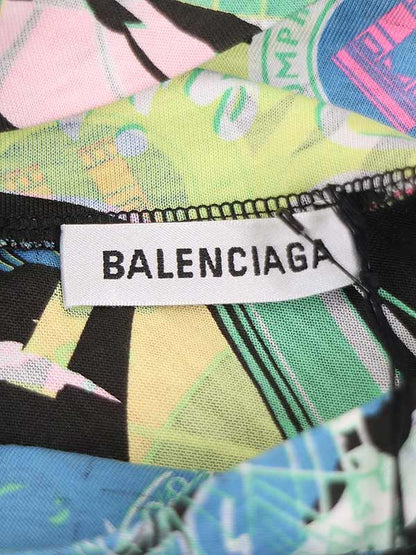 Balenciaga 20ss City Print Cotton Dress Mix XS