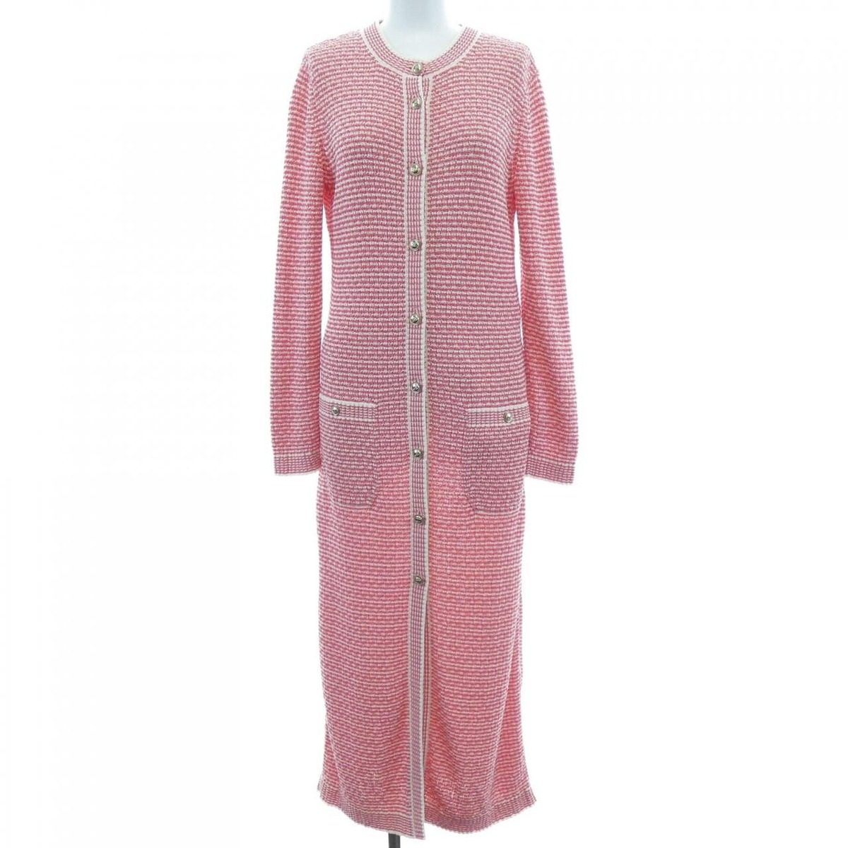 Chanel Long Cardigan Red