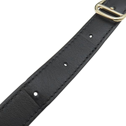 Cartier Shoulder Bag Hobo Bag Sm Leather Black Gold Hardware Must de Cartier