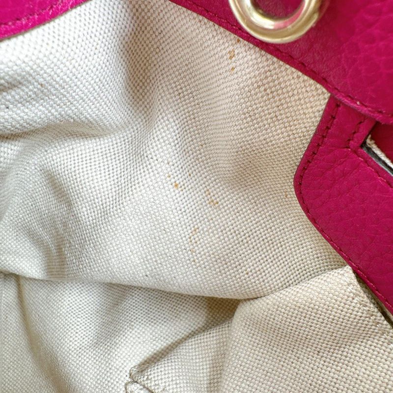 Gucci 323660 2WAY Bag Tote Bamboo Handbag Gucci Pink