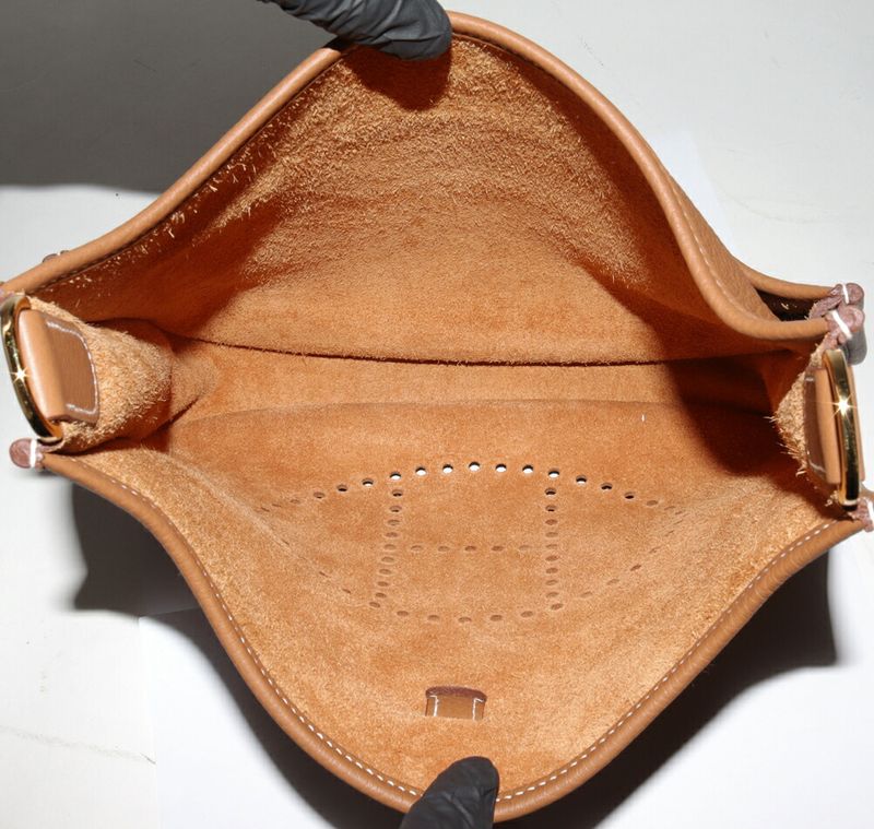 Hermes Shoulder Bag Evelyn 3PM Trois Taurillon Cles Mance Gold Hardware