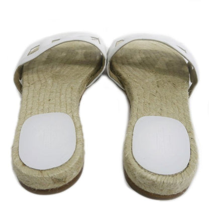 Hermes Espadrilles Sandals Famosa Size 36 White Natural Shoes — view 6