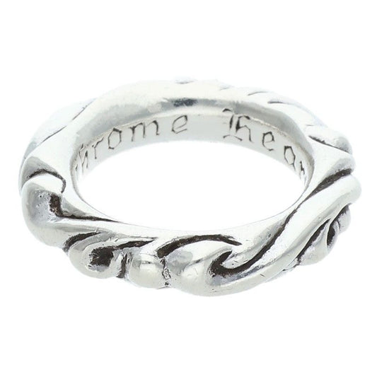 Chrome Hearts Scrl Band Scroll Silver Ring