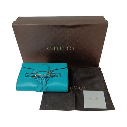 Gucci Emily Horsebit Chain Shoulder Bag Green