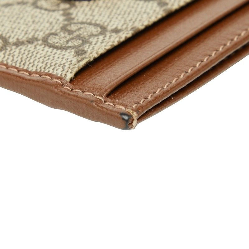 Gucci GG Supreme 673002 Beige Brown PVC Leather Women's Gucci