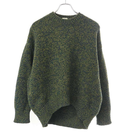 Loewe 23aw Wool Trommelange Trompe L'oeil Knit Sweater S540y14kds Khaki XS