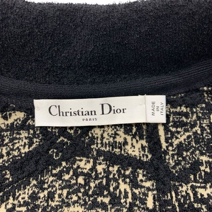 Christian Dior Outerwear Wool Black Beige Plan De Paris Bomber Jacket Logo