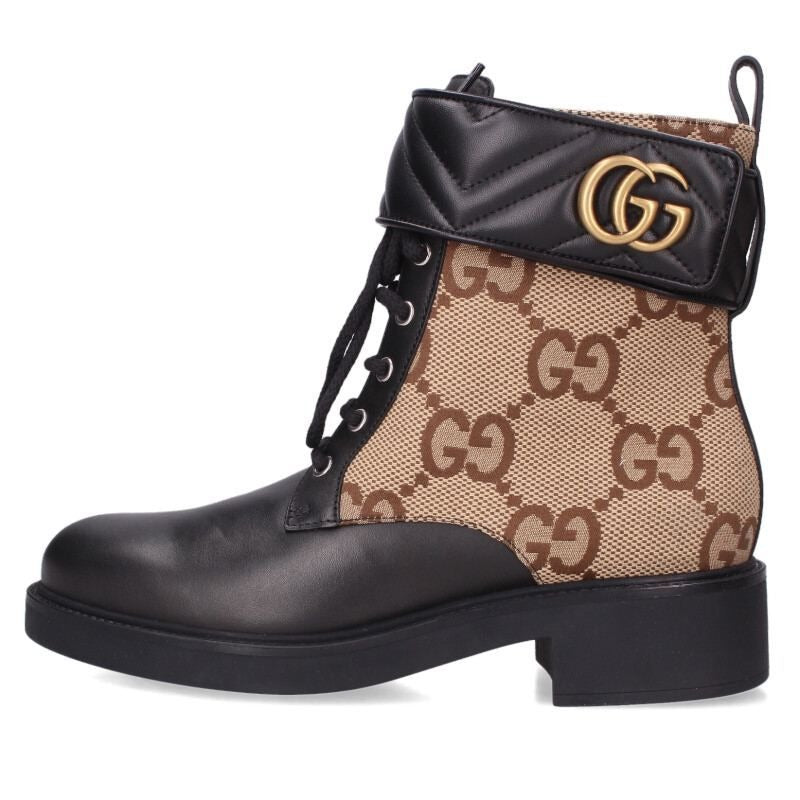 Gucci Canvas GG Moment Ankle Boots 41.5