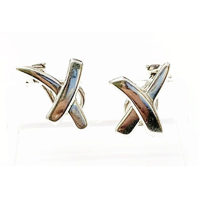 Tiffany & Co Graffiti Earrings Silver Aa