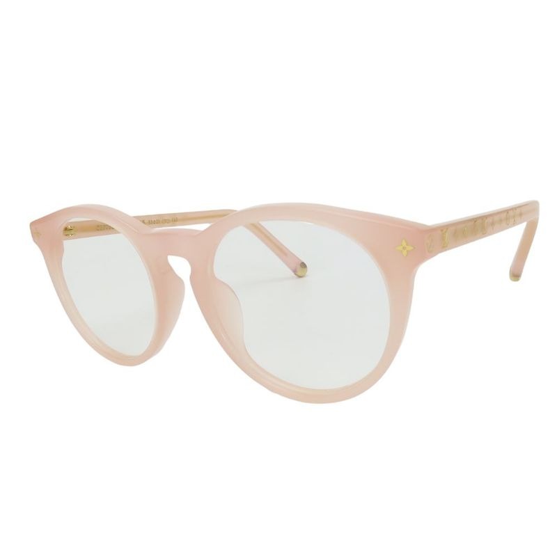 Louis Vuitton Sunglasses Z2003 E Monogram Acetate Milky Pink Silver Hardware