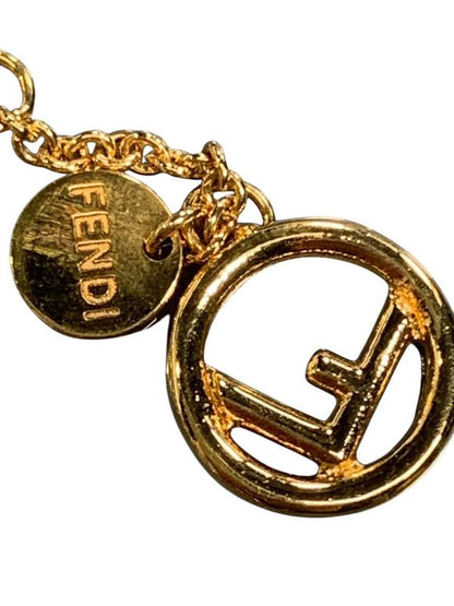 1613 Fendi Necklace -- Pearl Gld F Is Fendi Bijoux 1a3820 Never Used