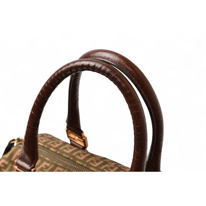 Fendi Bag Mini Boston Zucca Pattern 8 Bl068 Khaki Brown — view 4