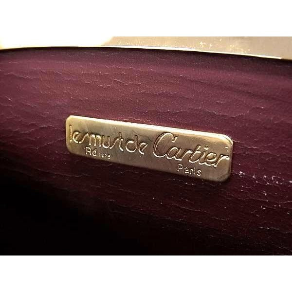 Cartier Shoulder Bag Must Line Bold Leather Gold Hardware — view 2