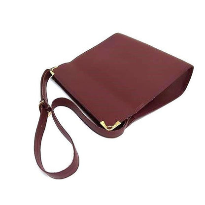 Cartier Shoulder Bag Must Line Bold Leather Gold Hardware — view 4