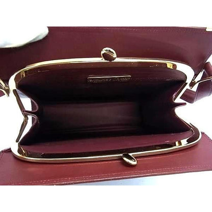 Cartier Shoulder Bag Must Line Bold Leather Gold Hardware — view 6