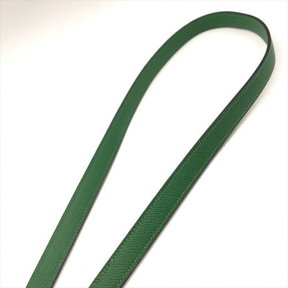 Hermes Kelly Bolide Gold Leather Shoulder Strap Bag Green