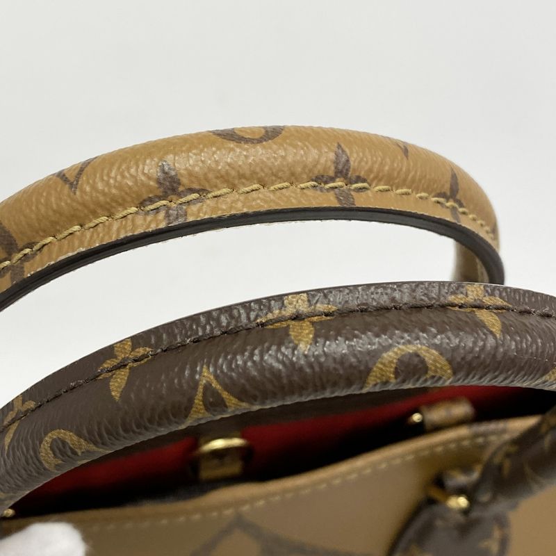 Louis Vuitton Tote Monogram Giant Reverse On-the-go GM M44576 Brown 2-way Bag