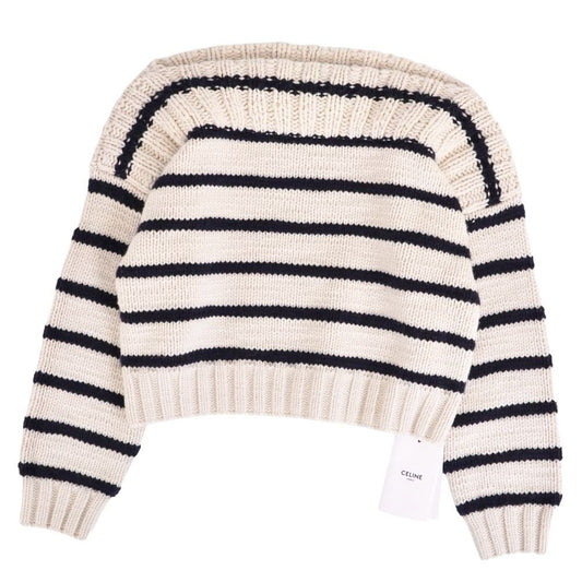 Celine Knit Sweater Border Off
